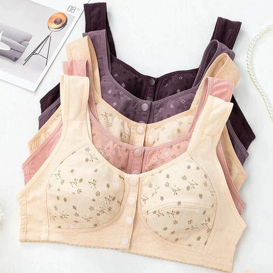 Anti Sagging Front Open Cooling Cotton Bra