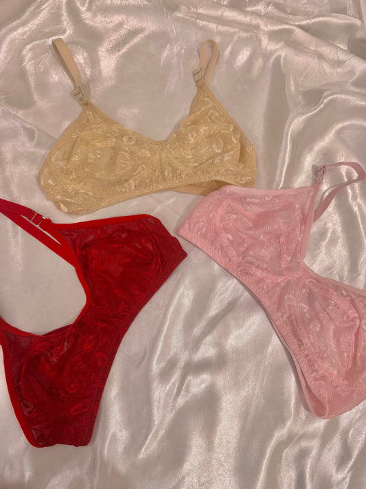 Summer Cotton Net Bra
