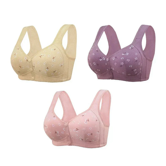 Anti Sagging Front Open Cooling Cotton Bra